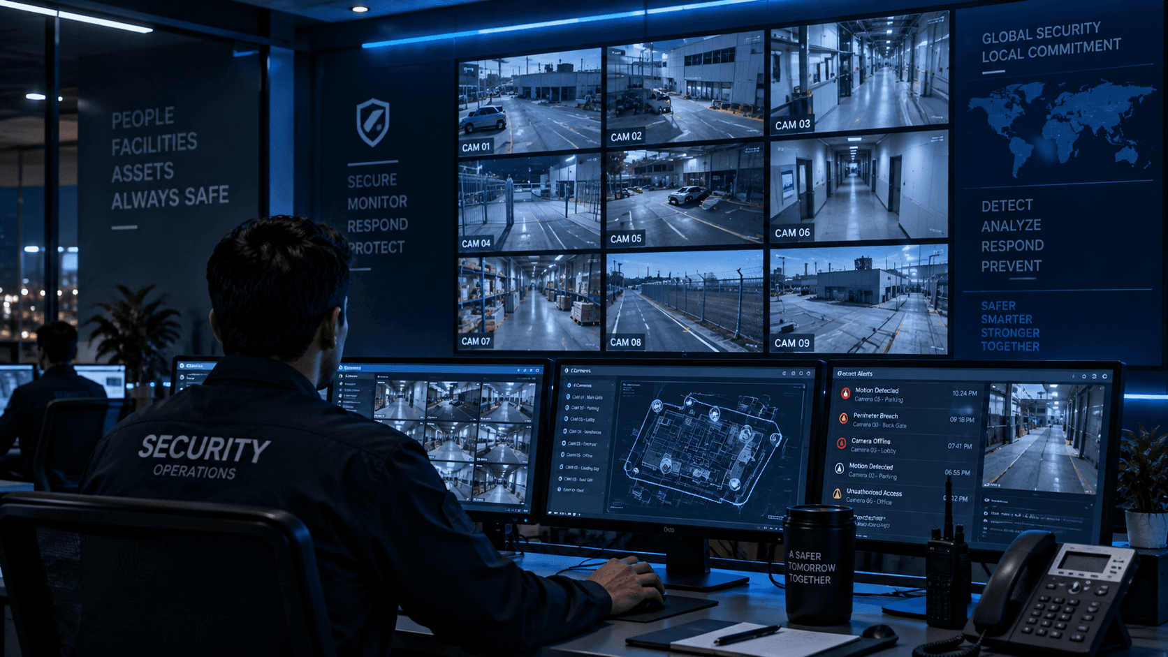 Live monitoring and control room