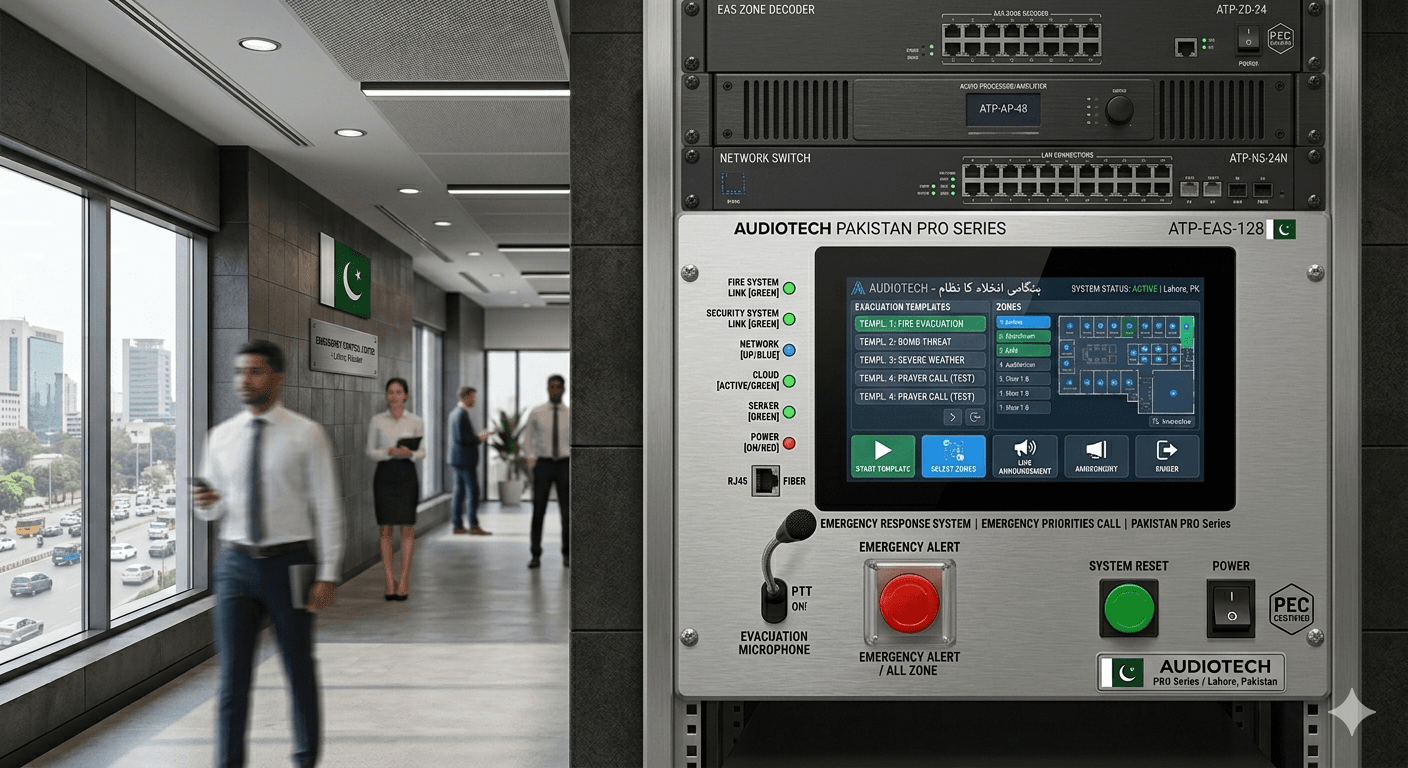 Emergency alert system with priority broadcasting and automated notifications